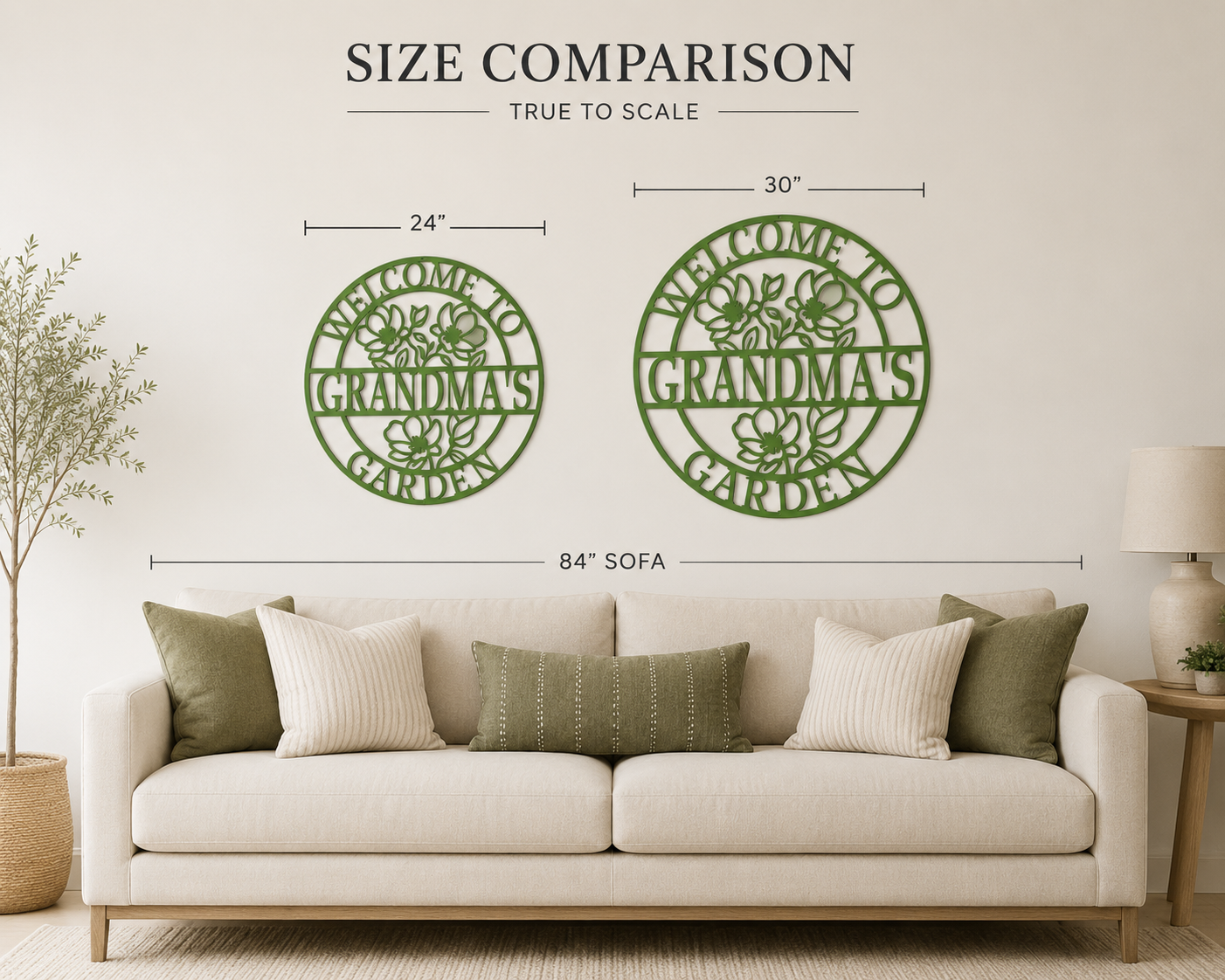 Personalized Garden Metal Sign | Custom Outdoor Steel Decor