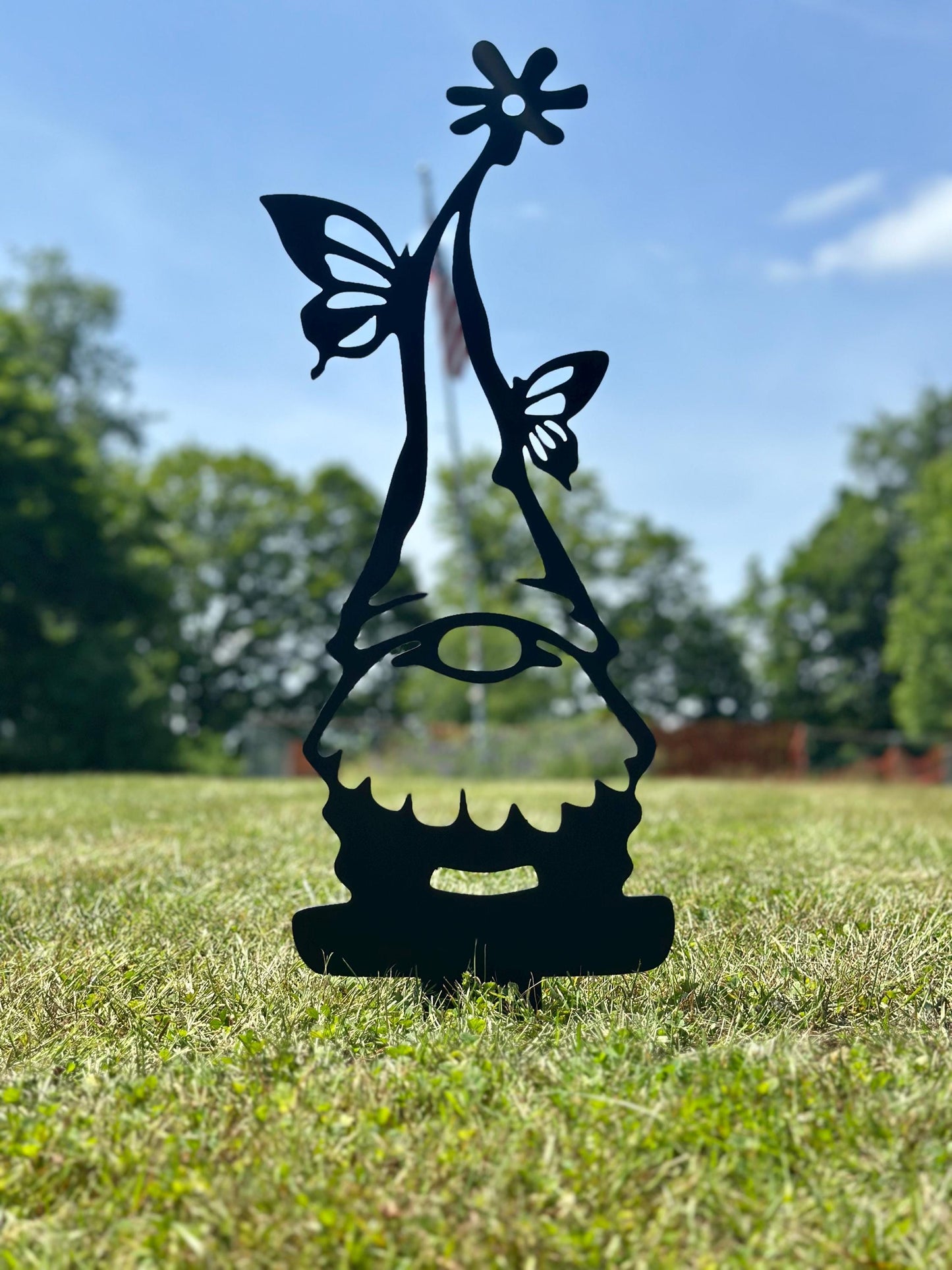 Gnome Metal Garden Stake