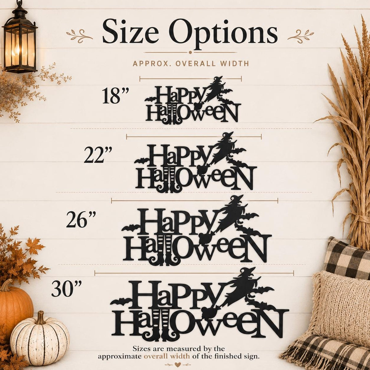 Happy Halloween Witch Metal Sign