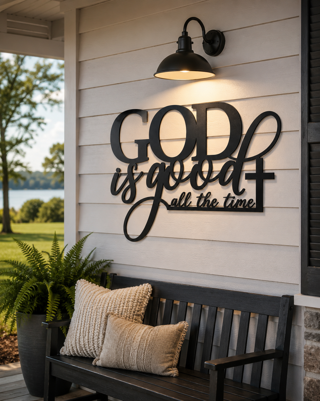God Is Good Metal Wall Decor | Christian Steel Sign