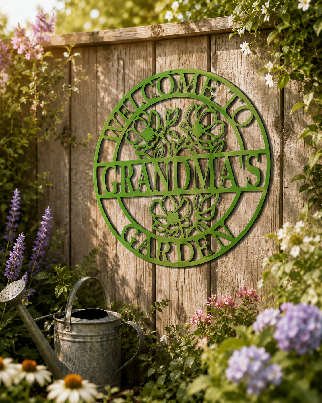 Personalized Garden Metal Sign | Custom Outdoor Steel Decor