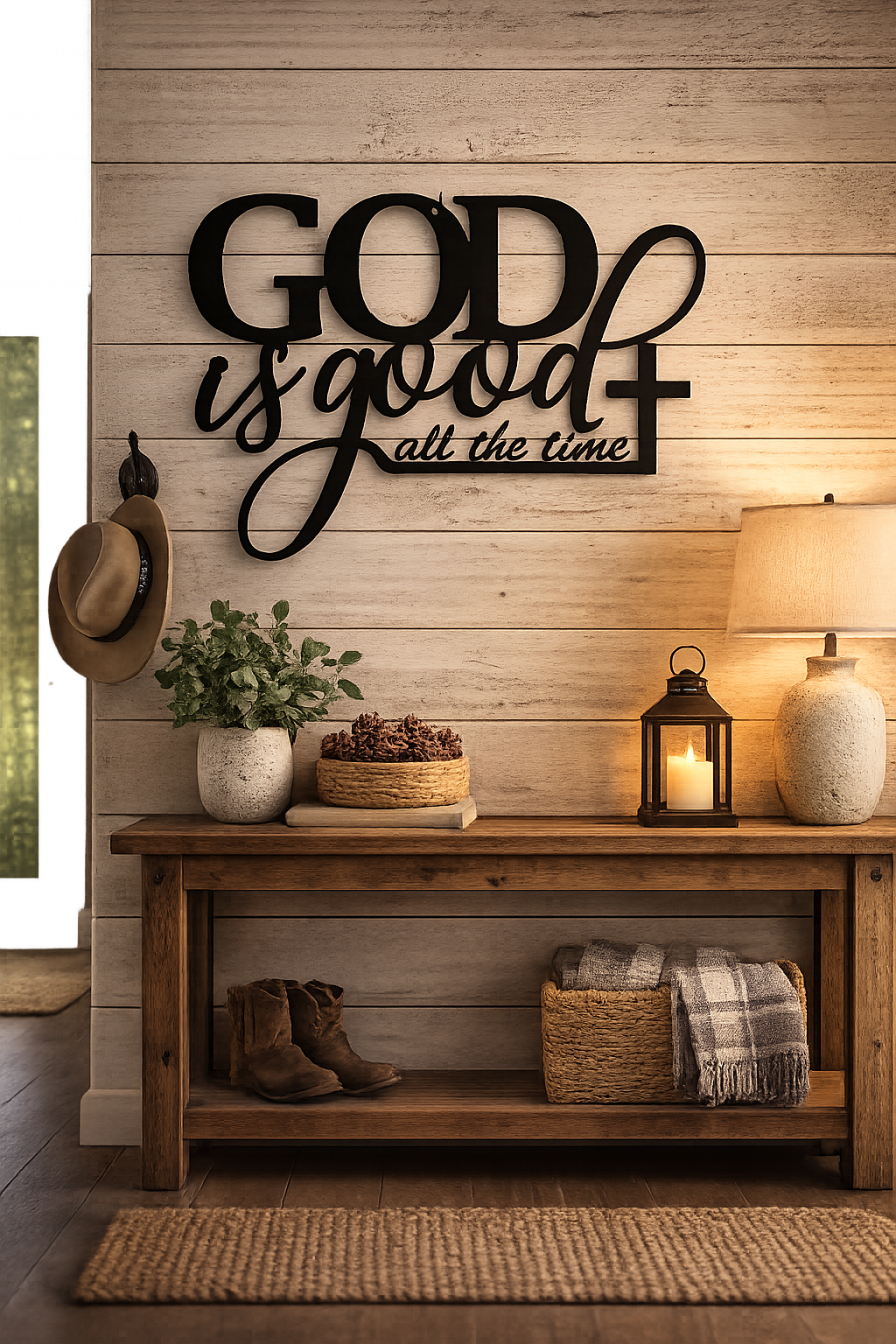 God Is Good Metal Wall Decor | Christian Steel Sign