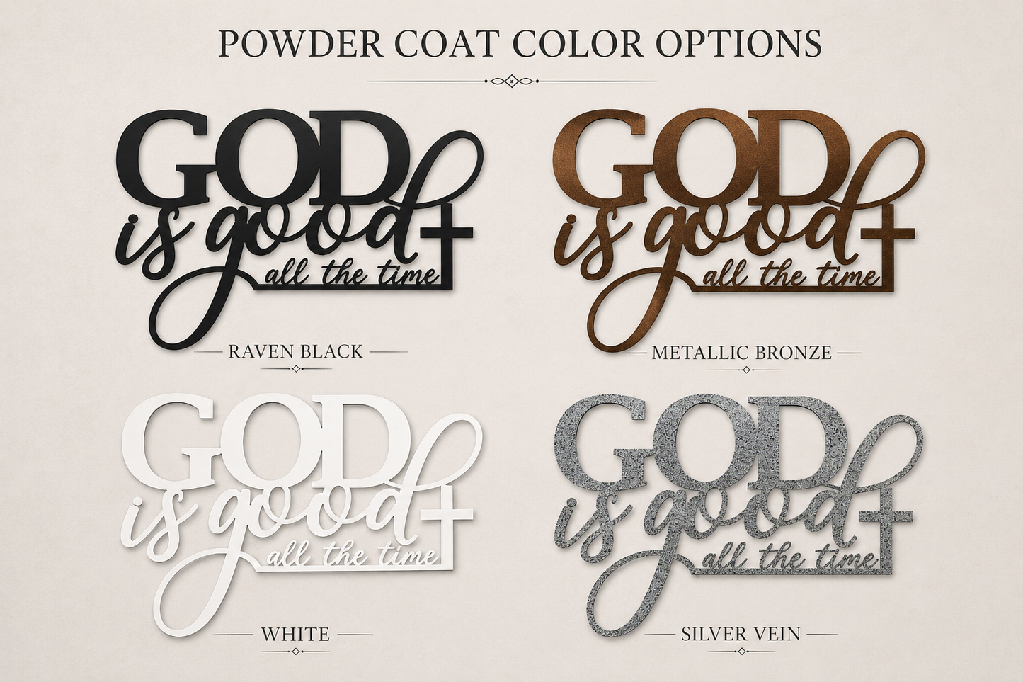 God Is Good Metal Wall Decor | Christian Steel Sign