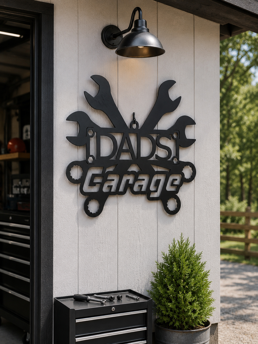 Custom Garage Metal Sign | Personalized Steel Wall Decor