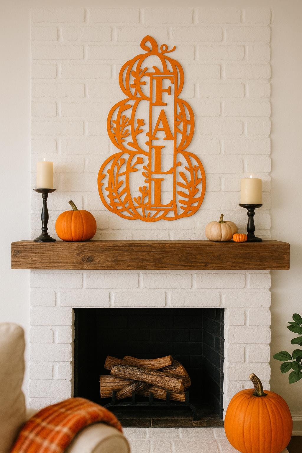 Pumpkin Porch Metal Sign