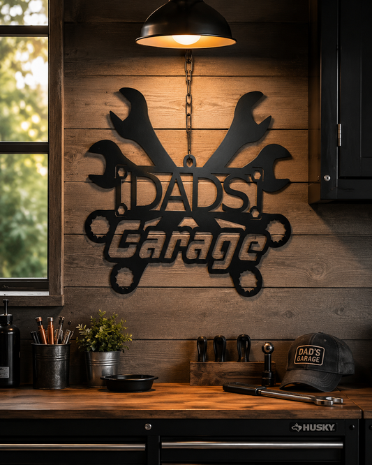 Custom Garage Metal Sign | Personalized Steel Wall Decor