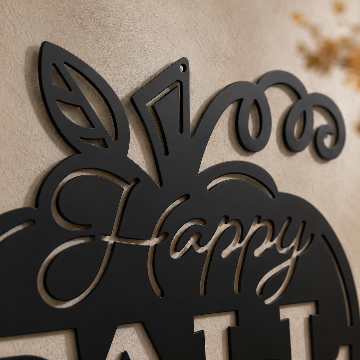 Happy Fall Y’all Pumpkin Metal Sign