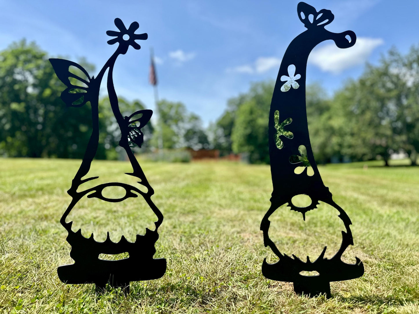 Gnome Metal Garden Stake